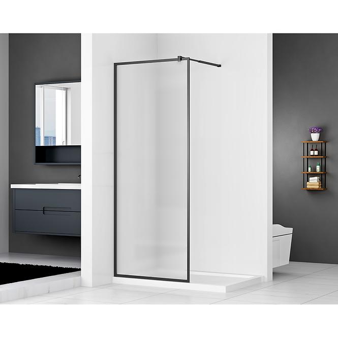 Zuhanyfal Walk-in Blur 120x195 black