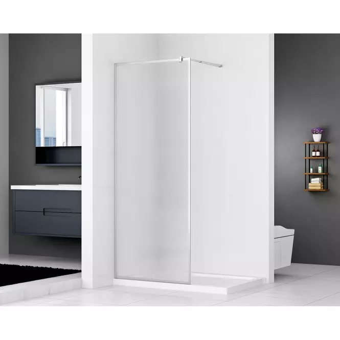 Zuhanyfal Walk-in Blur 90x195 króm