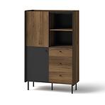 Allvány Prestigo P4 2d3s War Walnut/San Seb/Black Matt Allvány Prestigo P4 2d3s War Walnut/San Seb/Black Matt