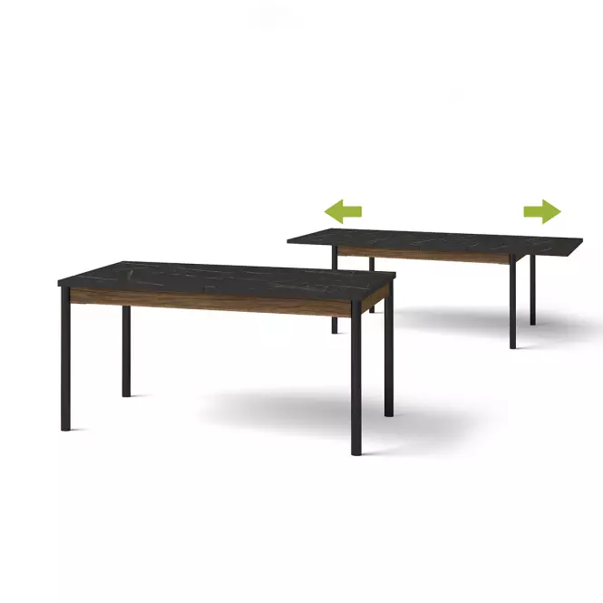 Asztal Prestigo P14 War Walnut/San Seb/Black Matt