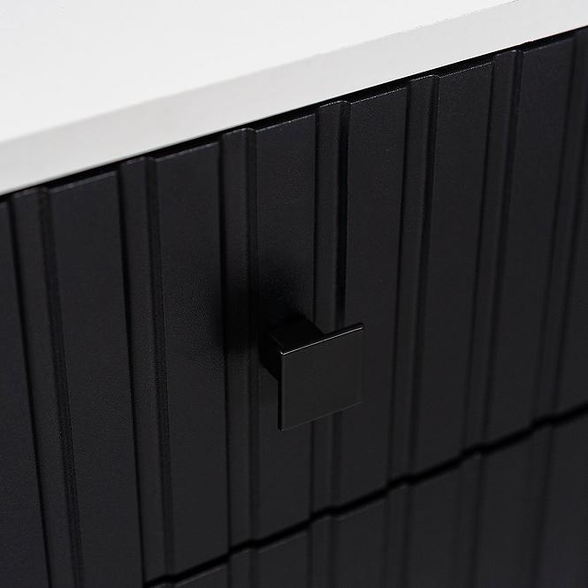 Komód Salsa mdf fekete/tölgy artisan