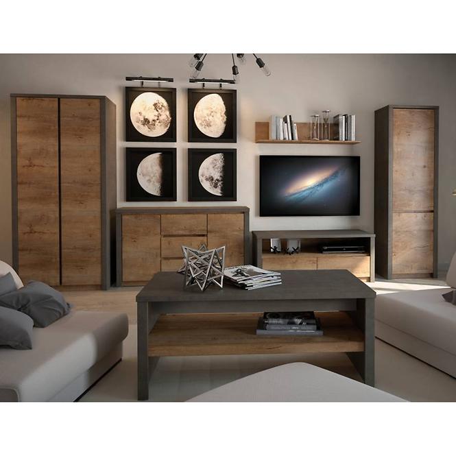 Komód Montana k3d tölgy lefkas smooth grey