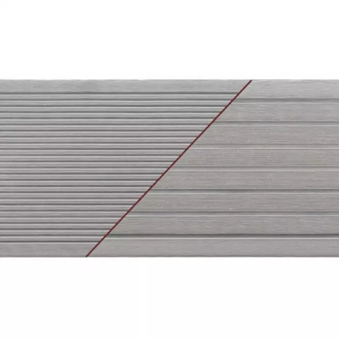 Kompozit teraszburkolat szálcsiszolt Bergdeck antracit 2400x150x25mm,2