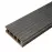 Kompozit teraszburkolat szálcsiszolt Bergdeck fekete 2400x150x25mm