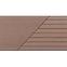 Kompozit teraszburkolat szálcsiszolt Bergdeck gesztenye 2400x150x25mm,2