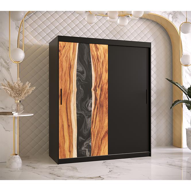 Szekrény Resin 150 fekete/fekete