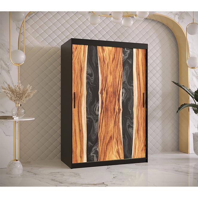 Szekrény Resin I 120 fekete