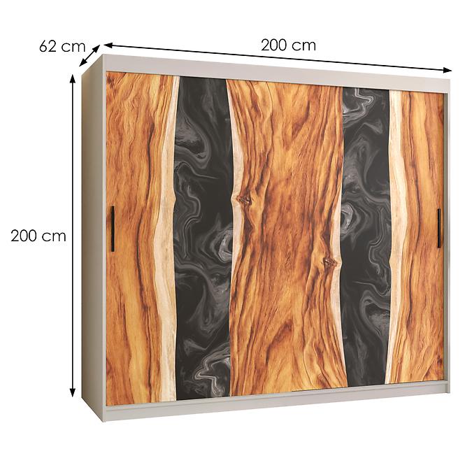 Szekrény Resin I 200 fehér