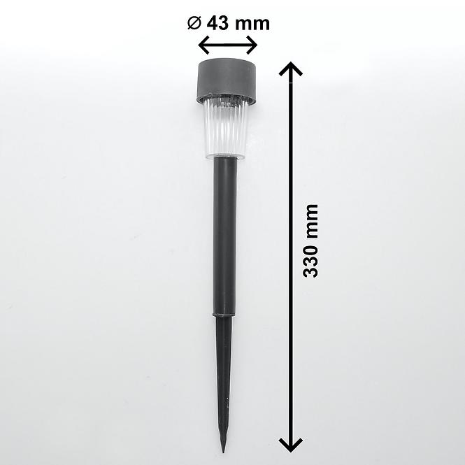 Szolár megvilágítás 33939-54B Fekete pin
