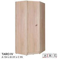 Szekrény Taro IV 134 cm tölgy sonoma