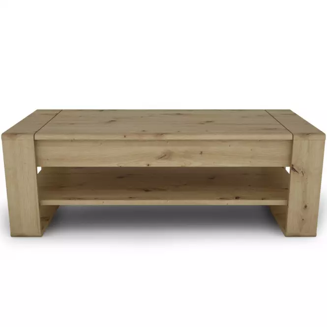 Dohányzóasztal Capannoli lift top tölgy artisan/fehér