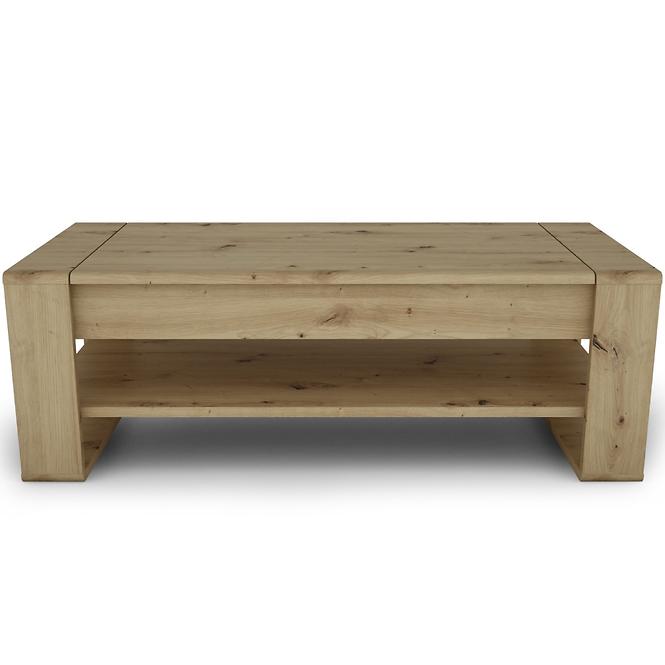 Dohányzóasztal Capannoli lift top tölgy artisan/fehér
