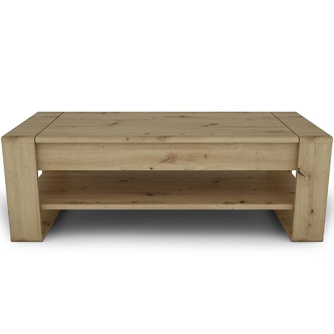 Dohányzóasztal Capannoli lift top tölgy artisan/fekete