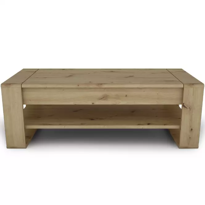Dohányzóasztal Capannoli lift top tölgy artisan/fekete,3