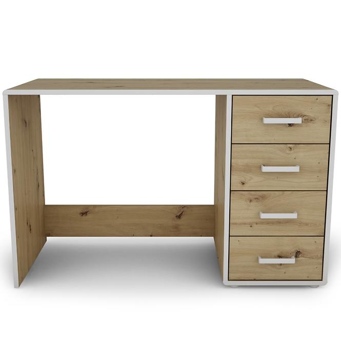 Íróasztal Capannoli 120 4S tölgy artisan/fehér,3