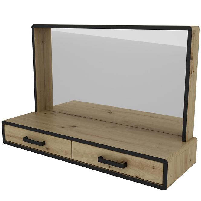 Fésülködő asztal Capannoli tölgy artisan/fekete,4