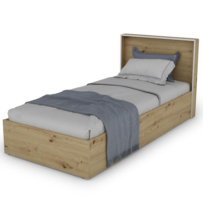 Ágy Capannoli 90 tölgy artisan/fehér