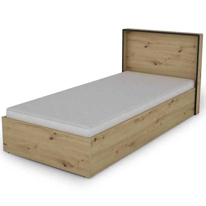 Ágy Capannoli 90 tölgy artisan/fekete,7