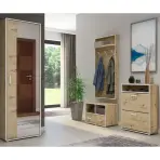 Szekrény Capannoli 1D tölgy artisan/fehér