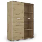 Vitrin Capannoli 120 2d2g tölgy artisan/fehér