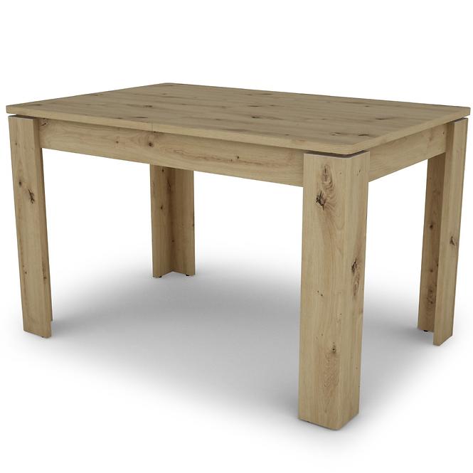 Kinyitható asztalok  Capannoli 120/160x80cm tölgy artisan/fekete