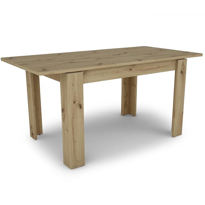 Kinyitható asztalok  Capannoli 120/160x80cm tölgy artisan/fekete