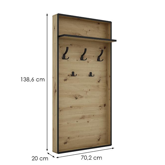 Fogas Capannoli tölgy artisan/fekete,2