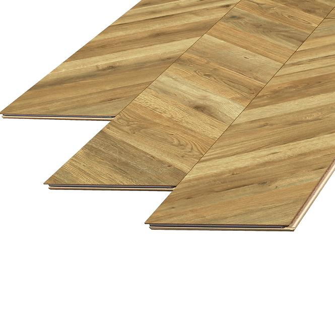 Laminált padló tölgy Chevron 8 mm AC5 Aqua Parquet Mercado 80194