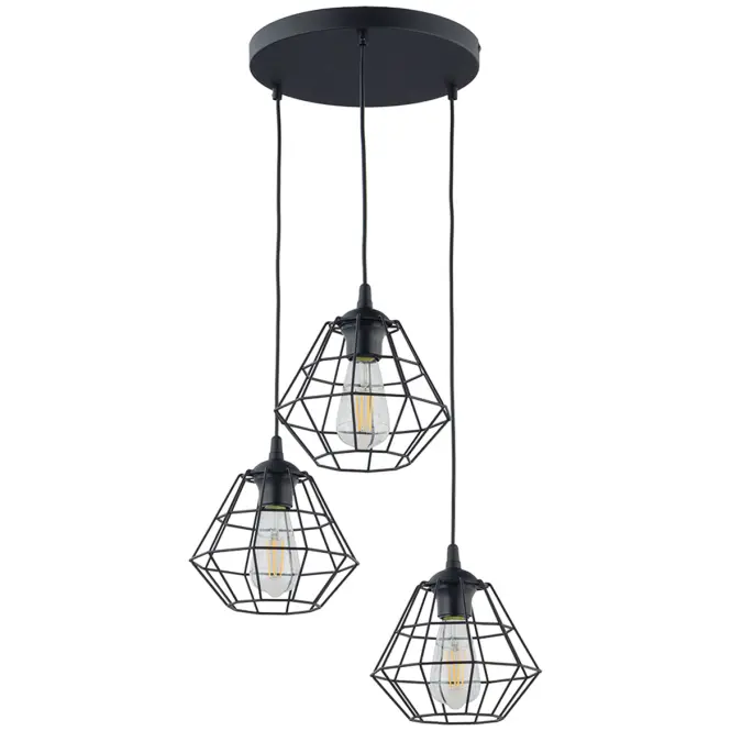 Lámpa Diamond 6204 Black PL3