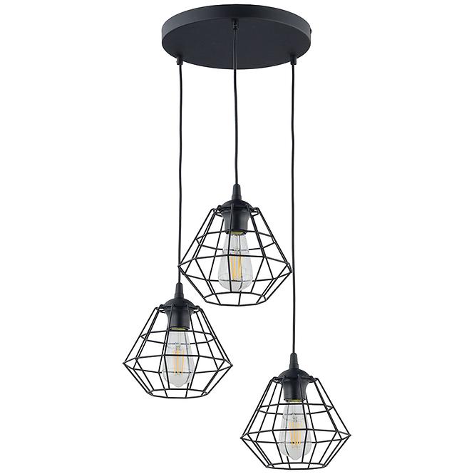 Lámpa Diamond 6204 Black PL3