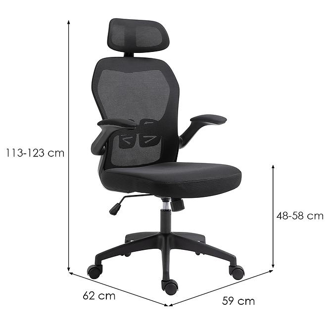 Irodai szék Nova Mlm-611614 fekete