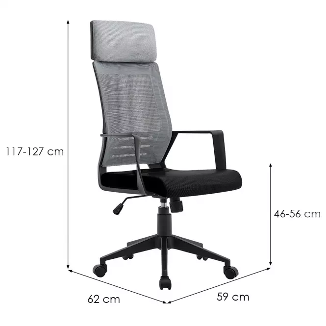 Irodai szék Norman Mlm-611610 fekete/szürke