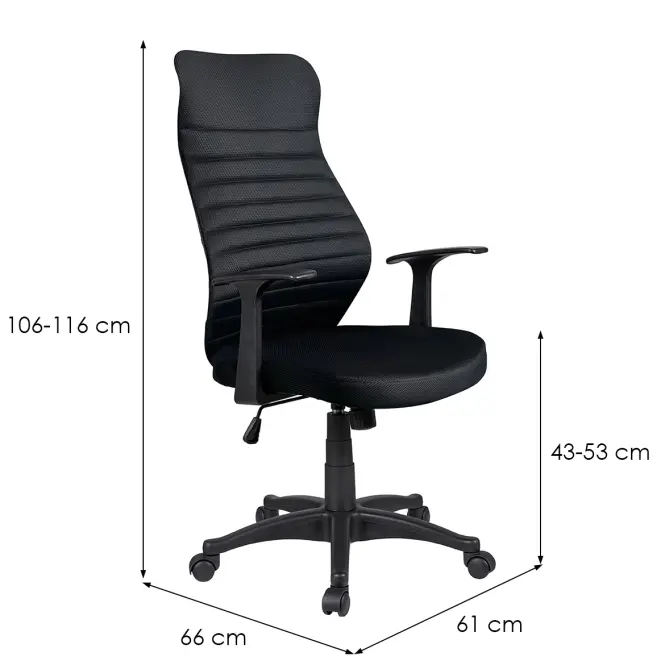 Irodai szék Nadan Mlm-611489 fekete,2