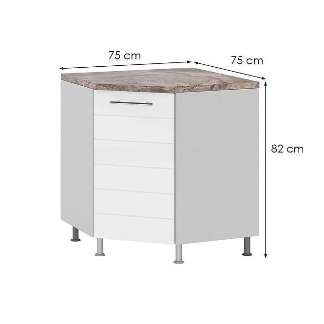 Sarok konyhaszekrény Daria DN 85x85 1D