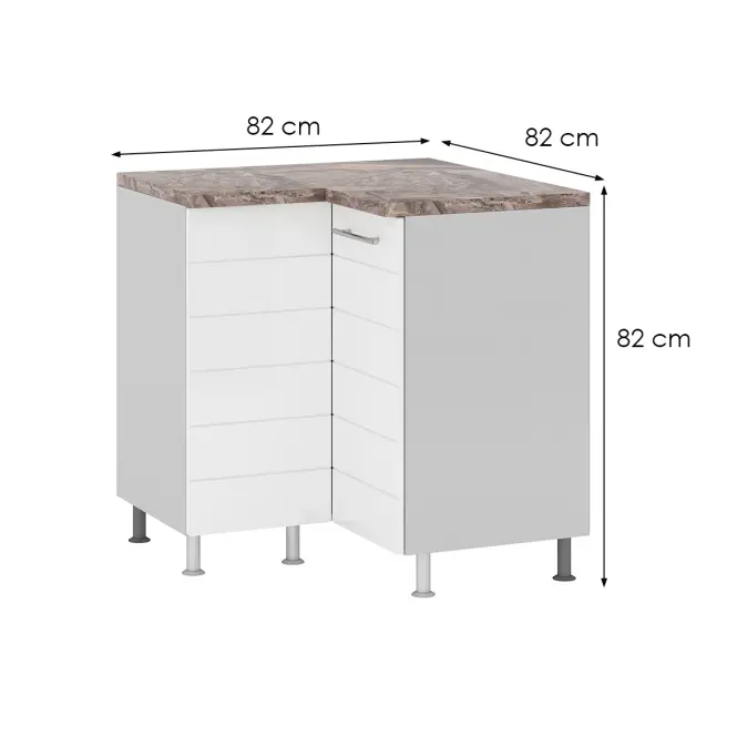 Sarok konyhaszekrény Daria DN 90x90 2D