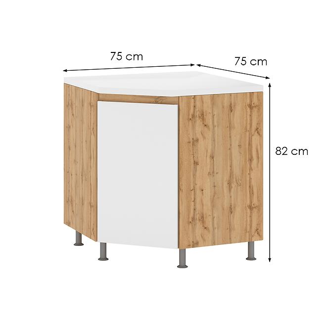 Sarok konyhaszekrény Magnolia DN 85x85 1D 