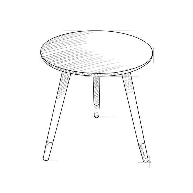 Dohányzóasztal 62059-40x40 fekete,3