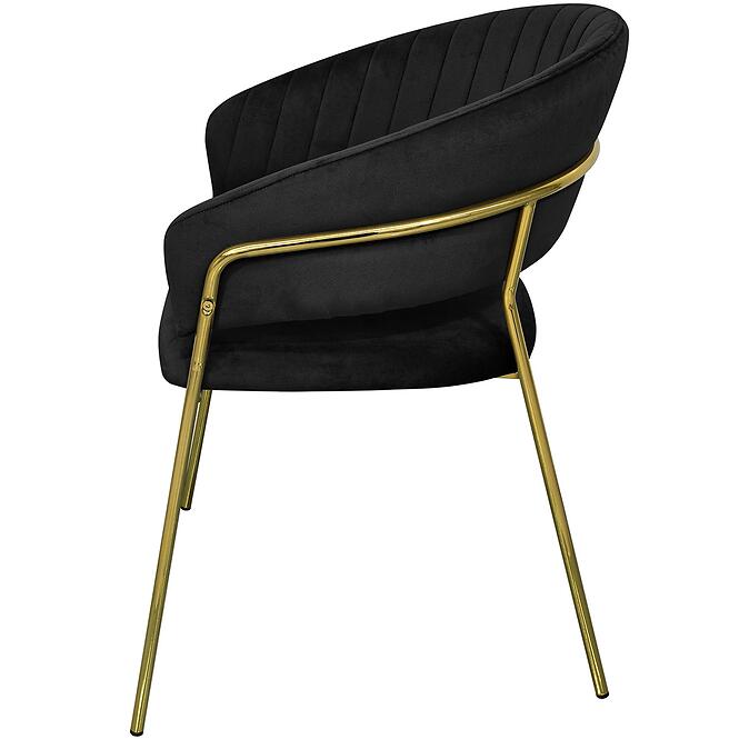 Szék Lido 80171g fekete/arany,5