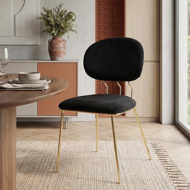 Szék Glow 80362 fekete/arany