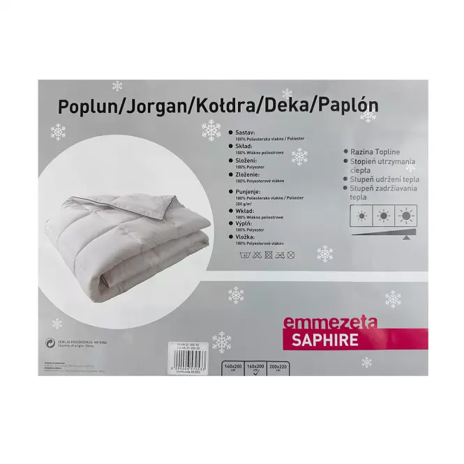 Paplón Saphire 160x200 fehér