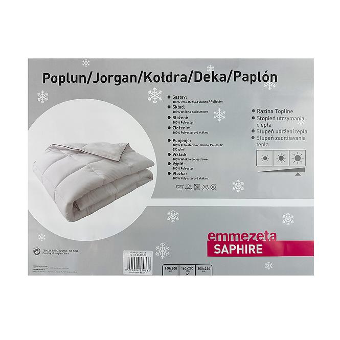 Paplón Saphire 200x220 fehér