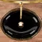Mosdókagyló Margot Black/Gold,4