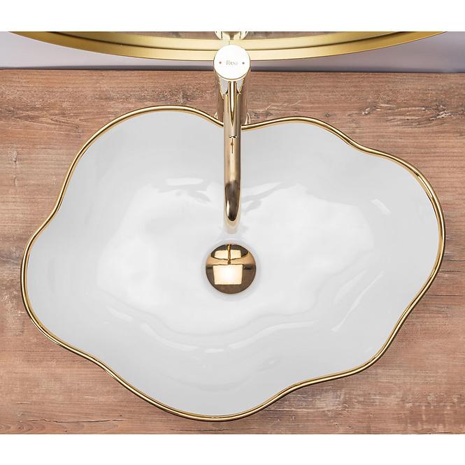 Mosdókagyló Pearl Gold Adge,5