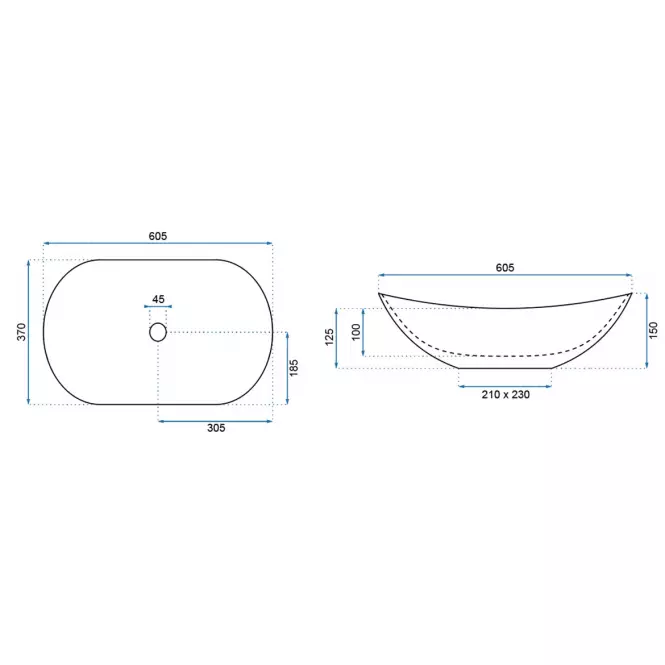 Mosdókagyló Royal Aiax Shiny,2