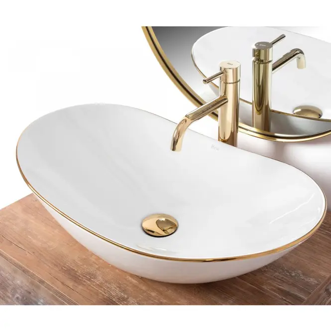 Mosdókagyló Royal Gold Edge,3