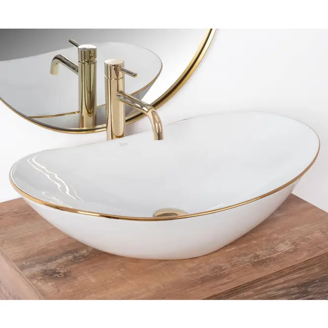 Mosdókagyló Royal Gold Edge