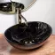 Mosdókagyló Sofia Black Marble Shiny,4