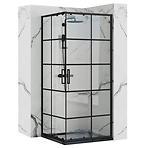 Zuhanykabin Concept black 80x80x190