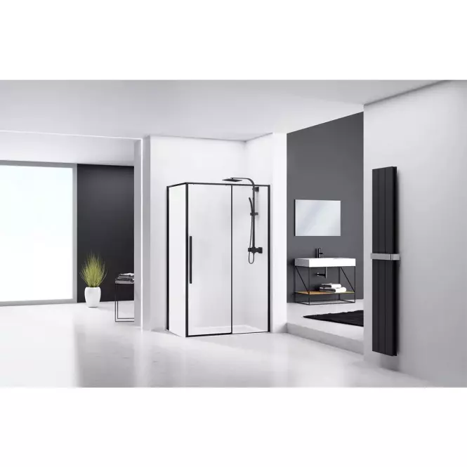Zuhanykabin Solar black 100x80,4