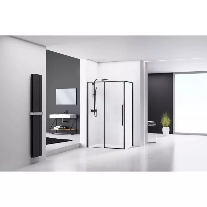 Zuhanykabin Solar black 100x80,5